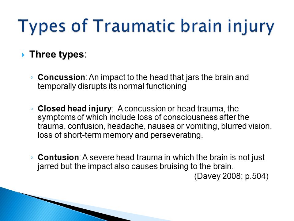 The causes and common types of traumatic brain injuries